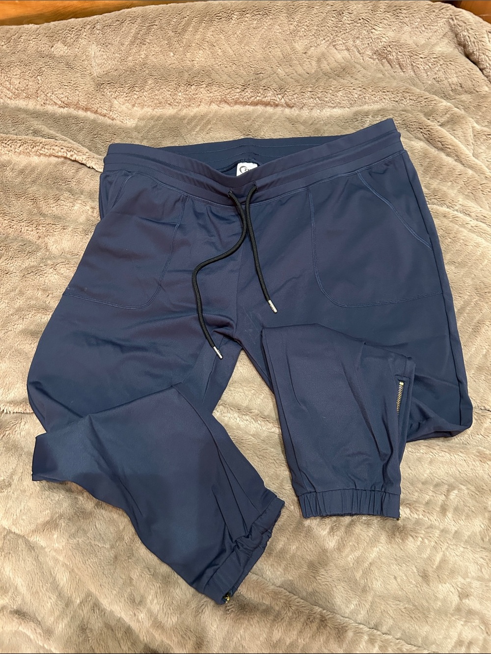 ZYIA Active Navy High-Waist Performance Joggers